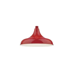 14'' Satin Red Aluminum Modified Warehouse Shade