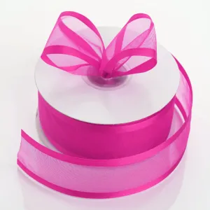 1.5" Fuchsia Satin Edge Ribbon - 25 Yards