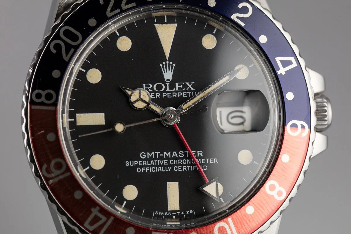 1983 Rolex GMT-Master 16750 "Pepsi" with Papers