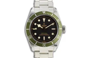 2019 Tudor Harrods Special Edition 79230G Green Heritage Black Bay with Box & Card