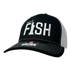 Addicted Fishing Lady Liberty Trucker Hat