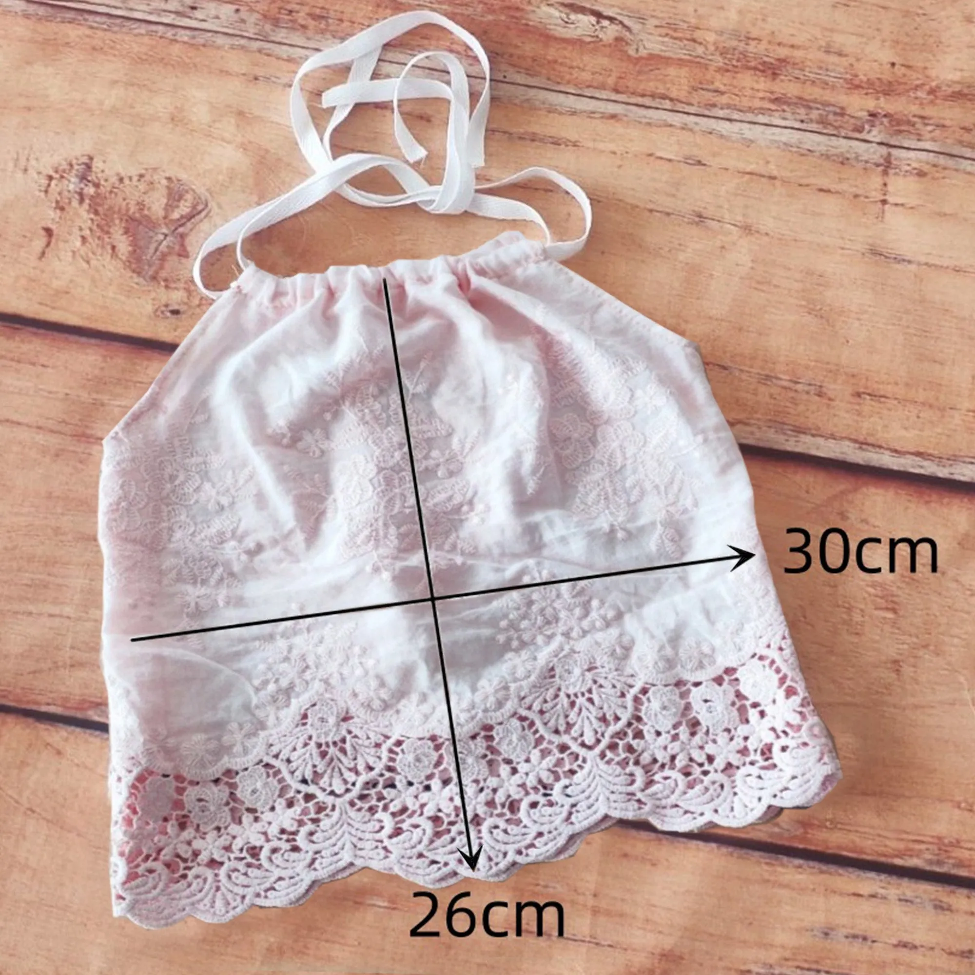 Babymoon Cotton Spaghetti Embroidery Baby Girl’s Frock Dress | Baby Photoshoot Props | Pink