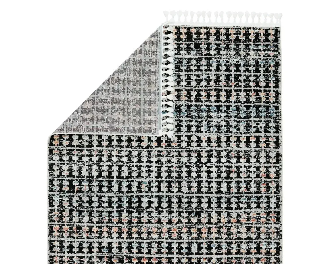 Bahia BAH07 Black/Multi Rug