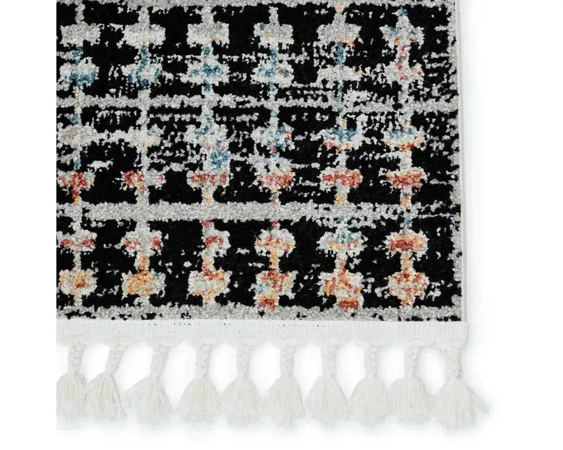 Bahia BAH07 Black/Multi Rug