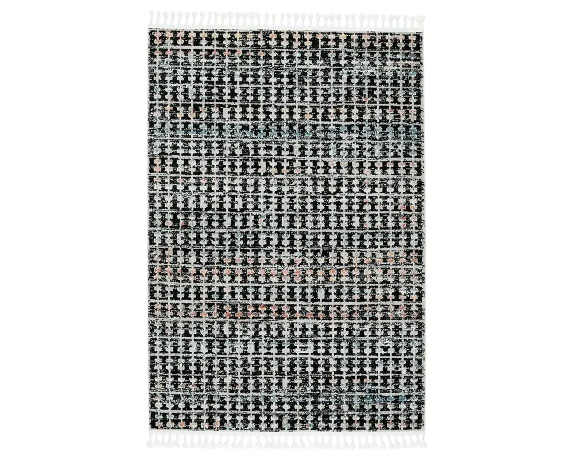 Bahia BAH07 Black/Multi Rug