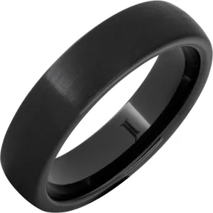 Black Diamond Ceramic Satin Finish Ring