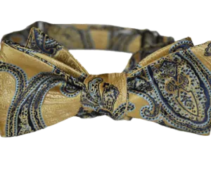 Bold Paisley Pre-Tied Blue/Gold