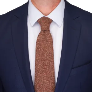 Brown Burgundy Melange Cashmere Tie