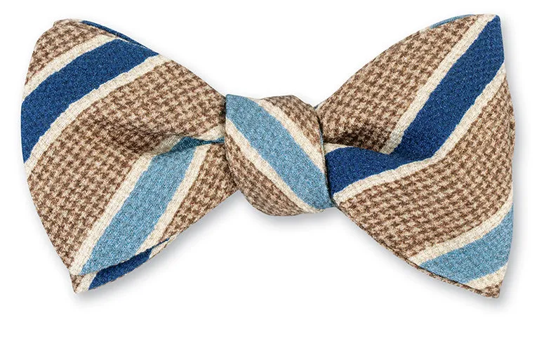 Brown Chester Stripes Bow Tie - B5597