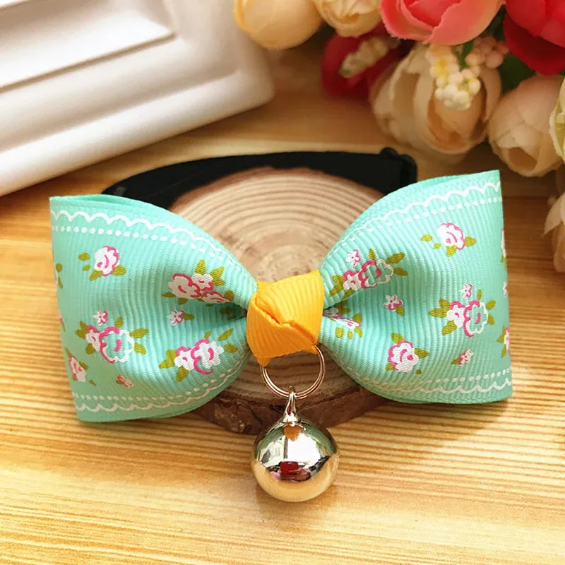 Cute Bow Tie for Dogs & Cats – Adjustable Summer Style Collar, Pet Accessories