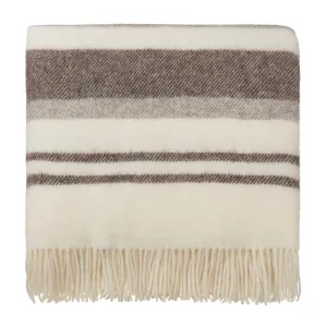 Kampai Wool Blanket [Cream/Grey]