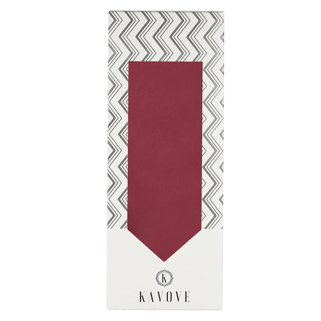 Kavove Classy Maroon Necktie