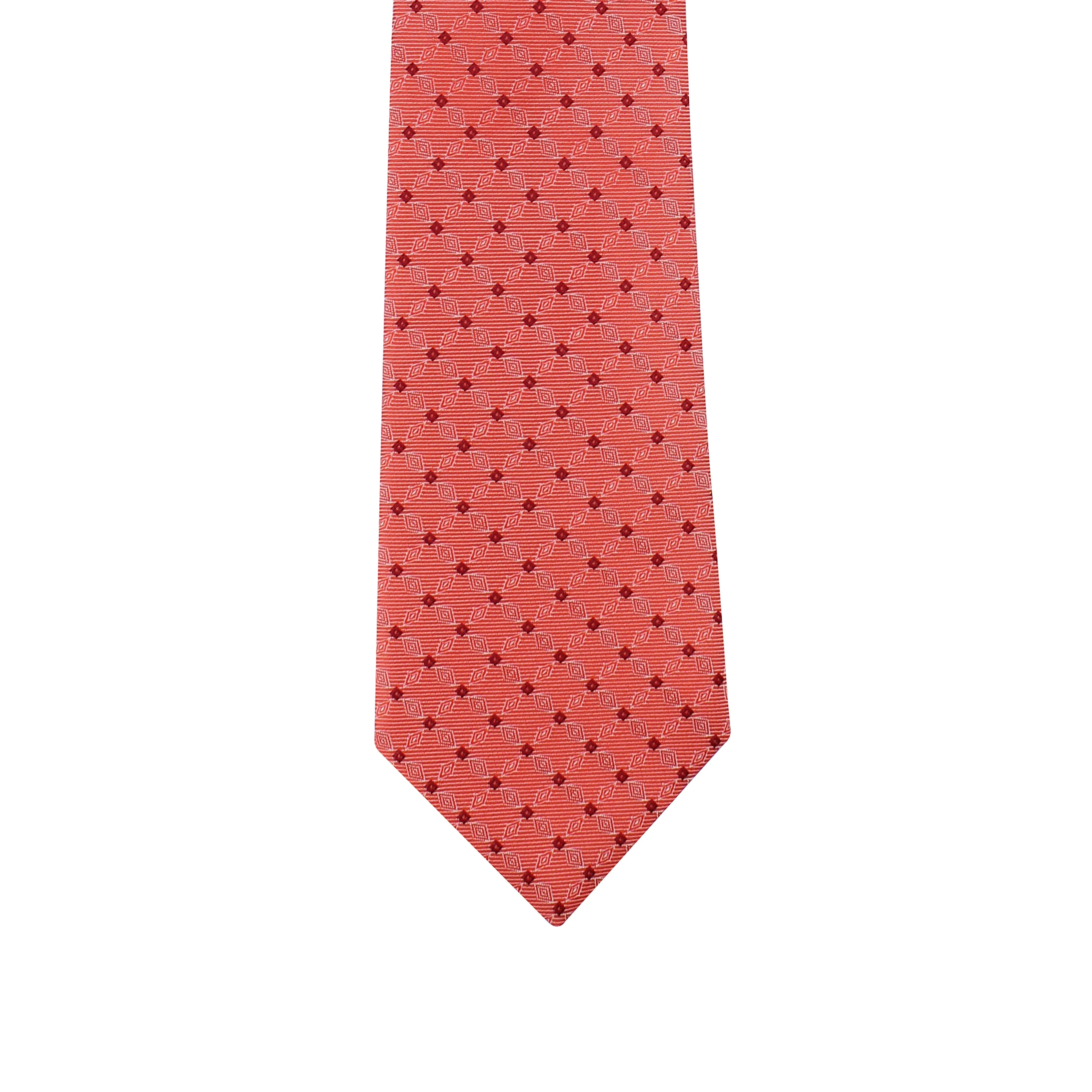 Kovove Pleasing Pink Checkered Necktie and Pocket Square Gift Box