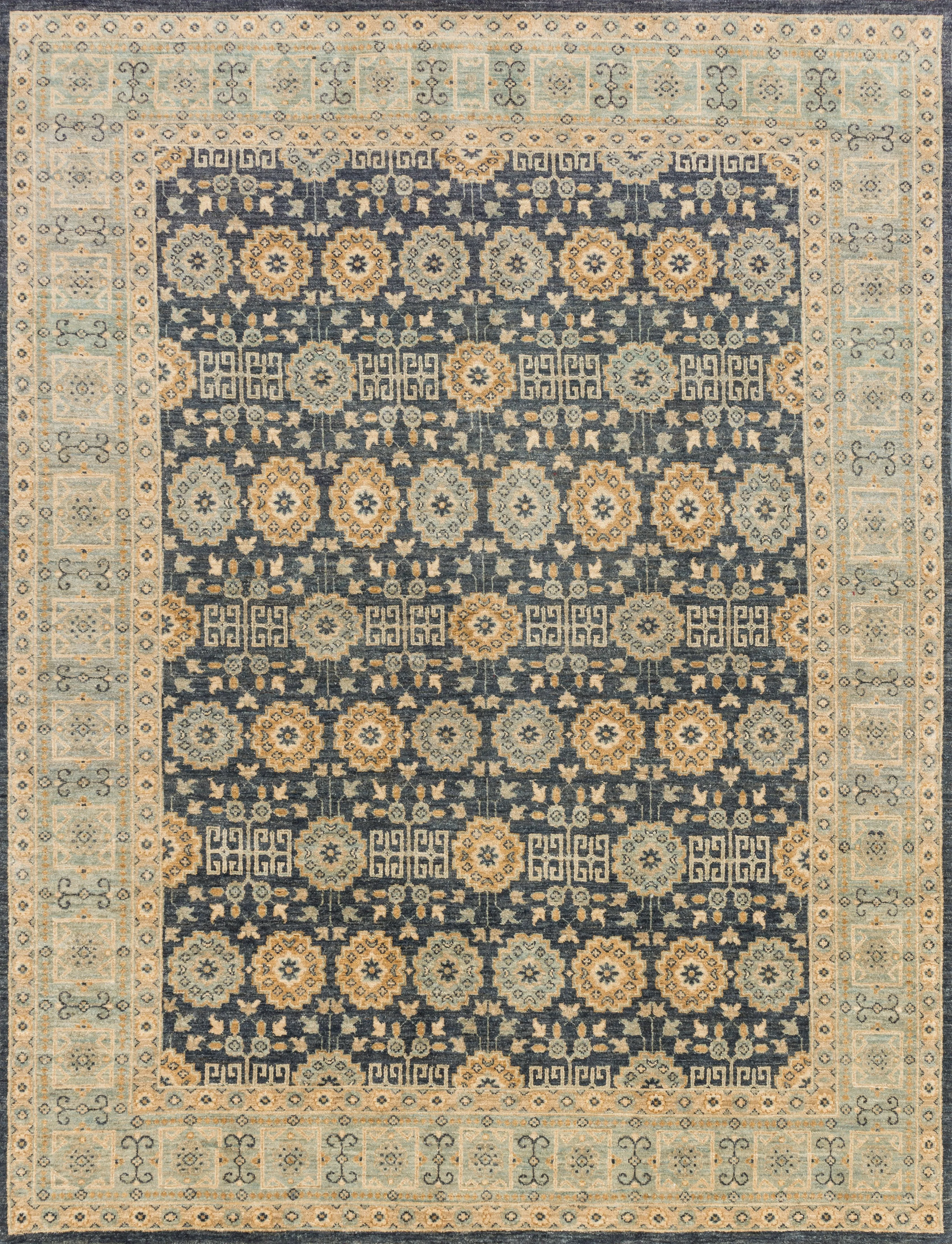 Majestic Rug in Indigo & Lt. Blue