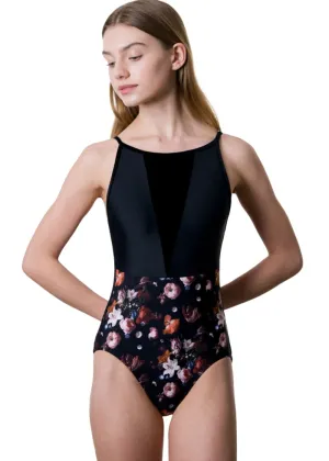 ON SALE Autumn Forest Jewel Neck Leotard