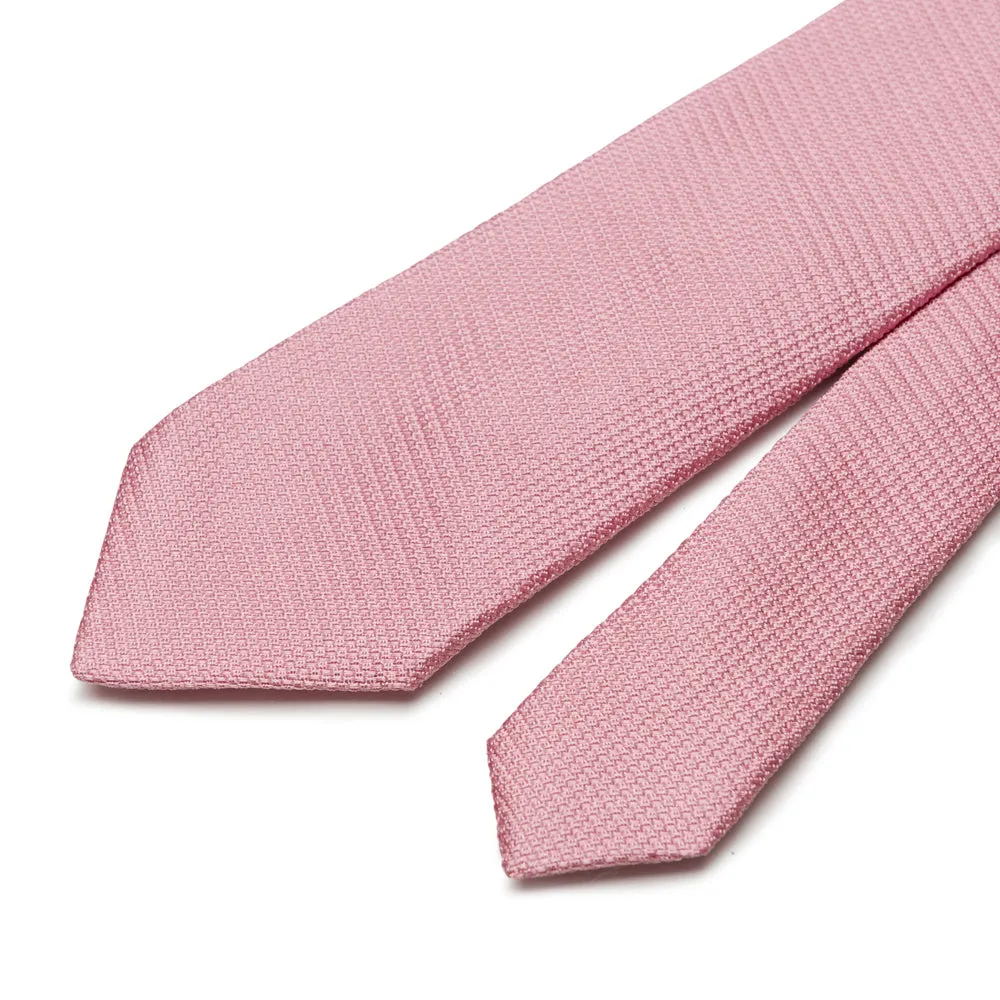 Pink Grenadine Silk Tie