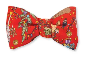 Red Liberty Christmas Bow Tie - B5412