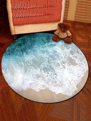 Sandy Beach Round Mat