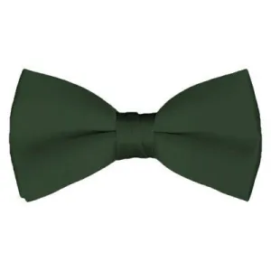 Solid Pre-Tied Hunter Green Bow Tie