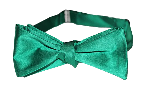 Solid Self-Tie Kelly Green Bow Tie